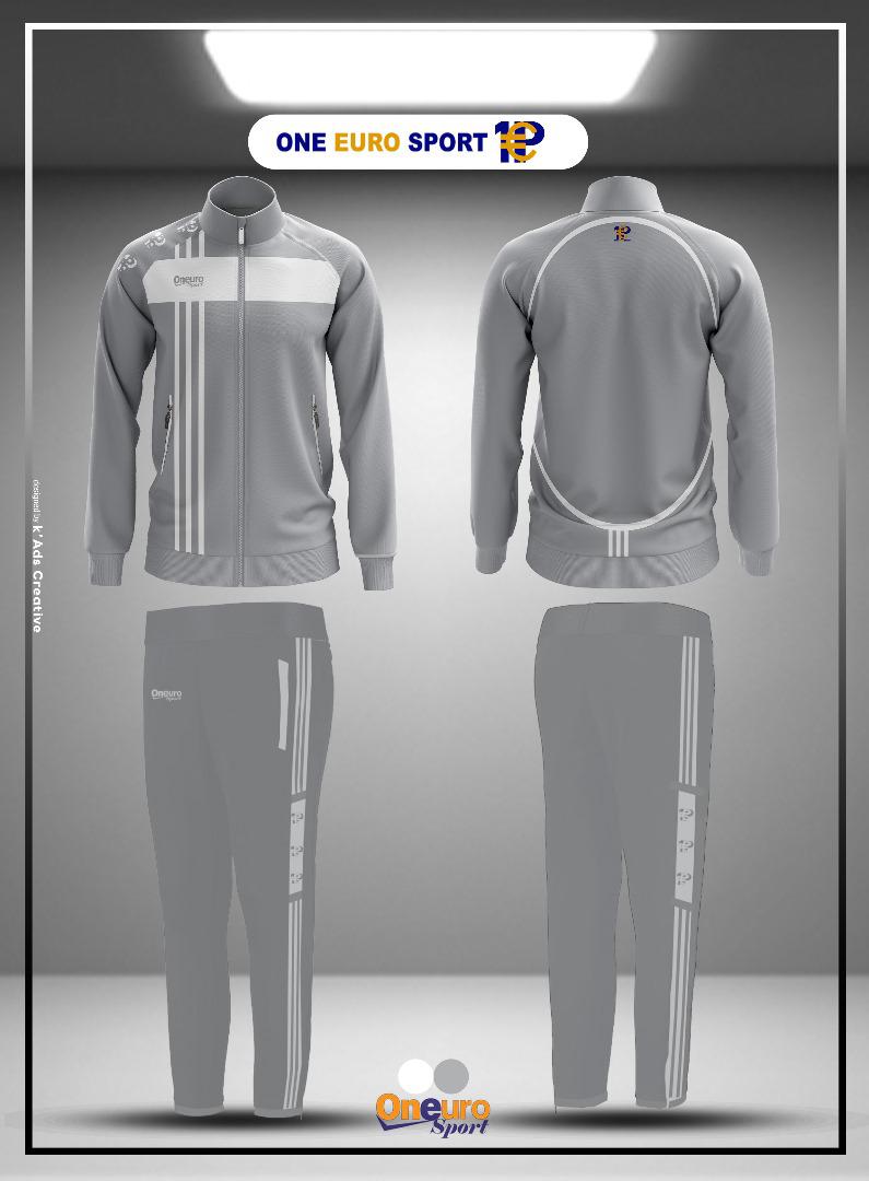 survetement one euro sport trois bandes vertical - Image 2