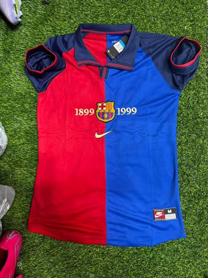 maillot vintage barcelone centenaire 1899-1999-2000