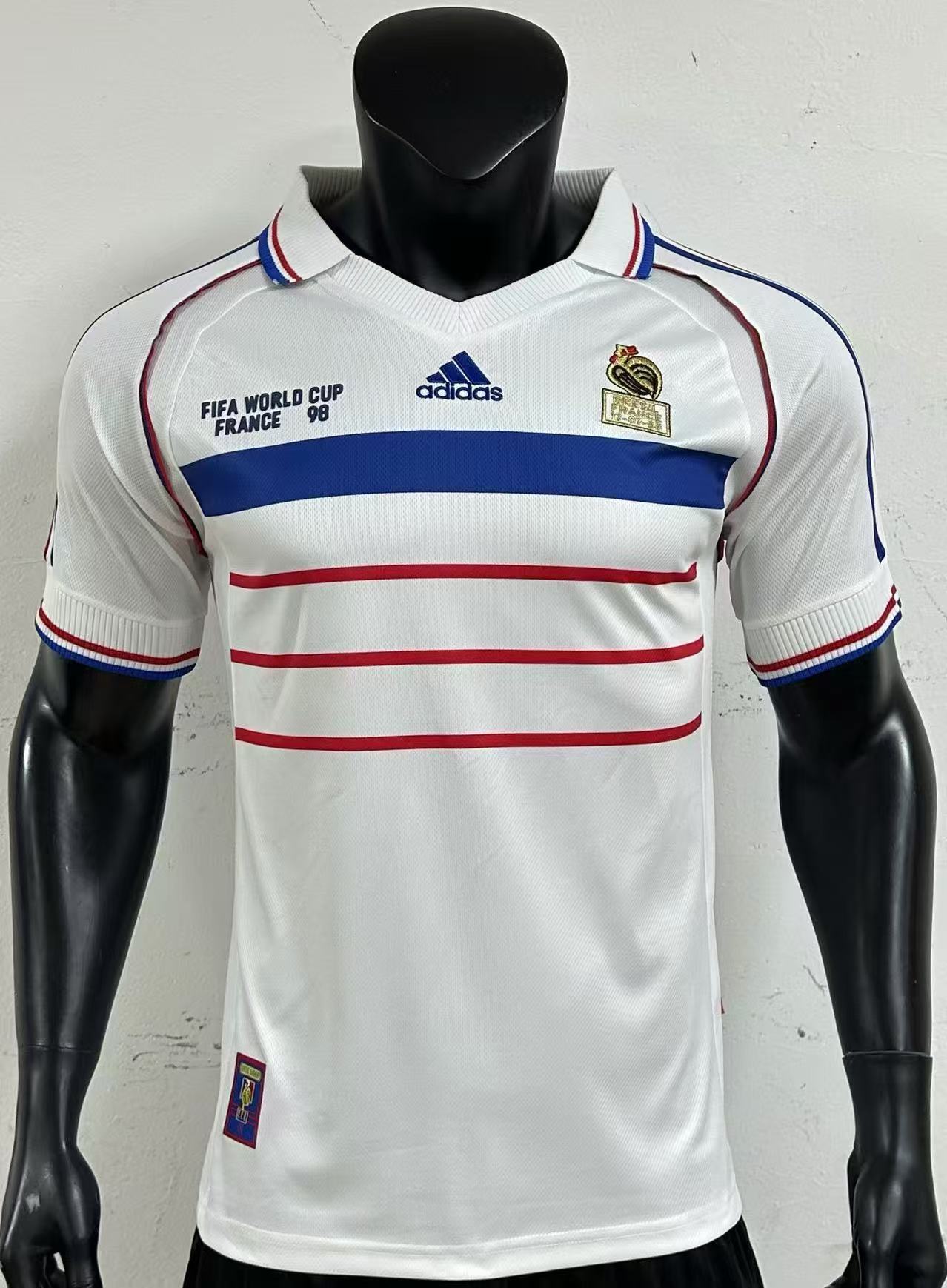 maillot vintage france 98 blanc