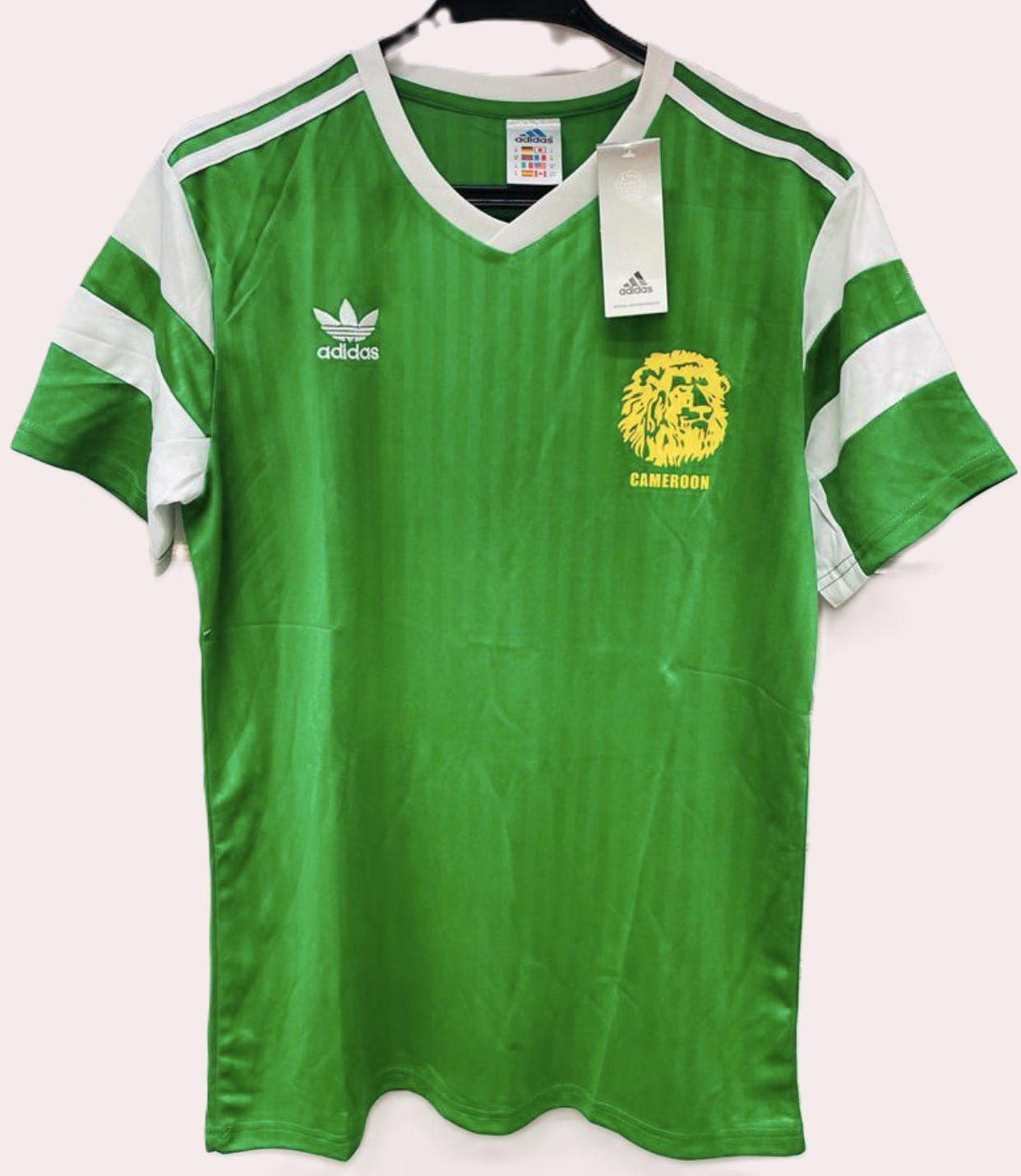 MAILLOT CAMEROUN LION INDOMPTABLE ADIDAS 90 VERT
