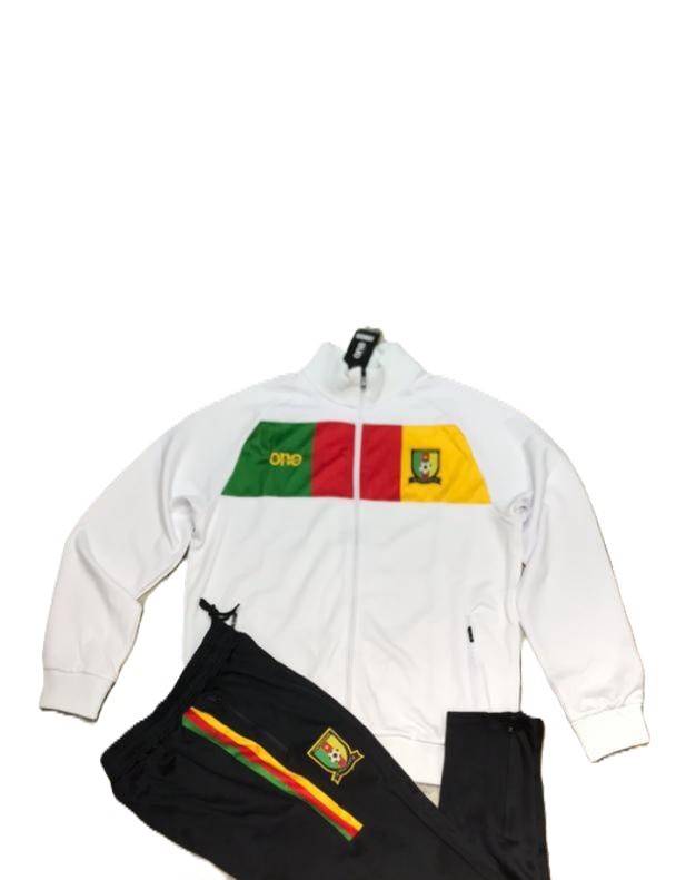 SURVETEMENT CAMEROUN ONE ALL LONGUE FERMETURE BLANC