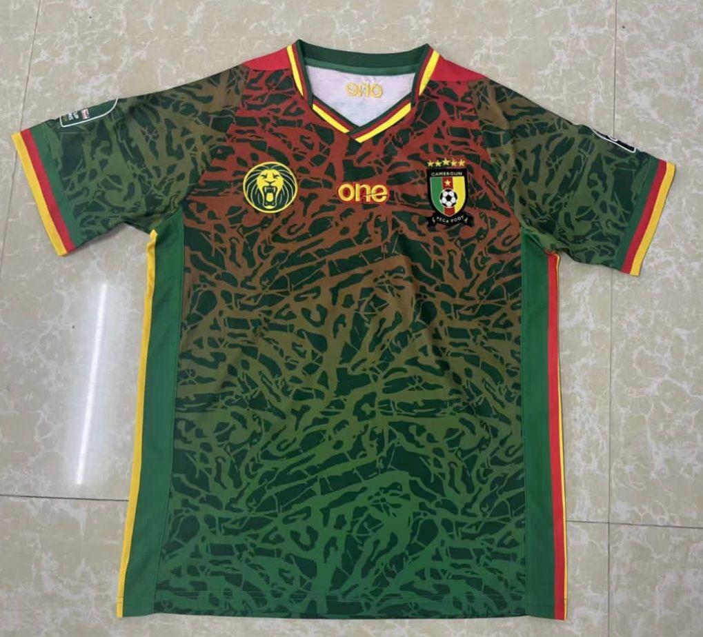 MAILLOT COLLECTION CAMEROUN VERT PANTHERE