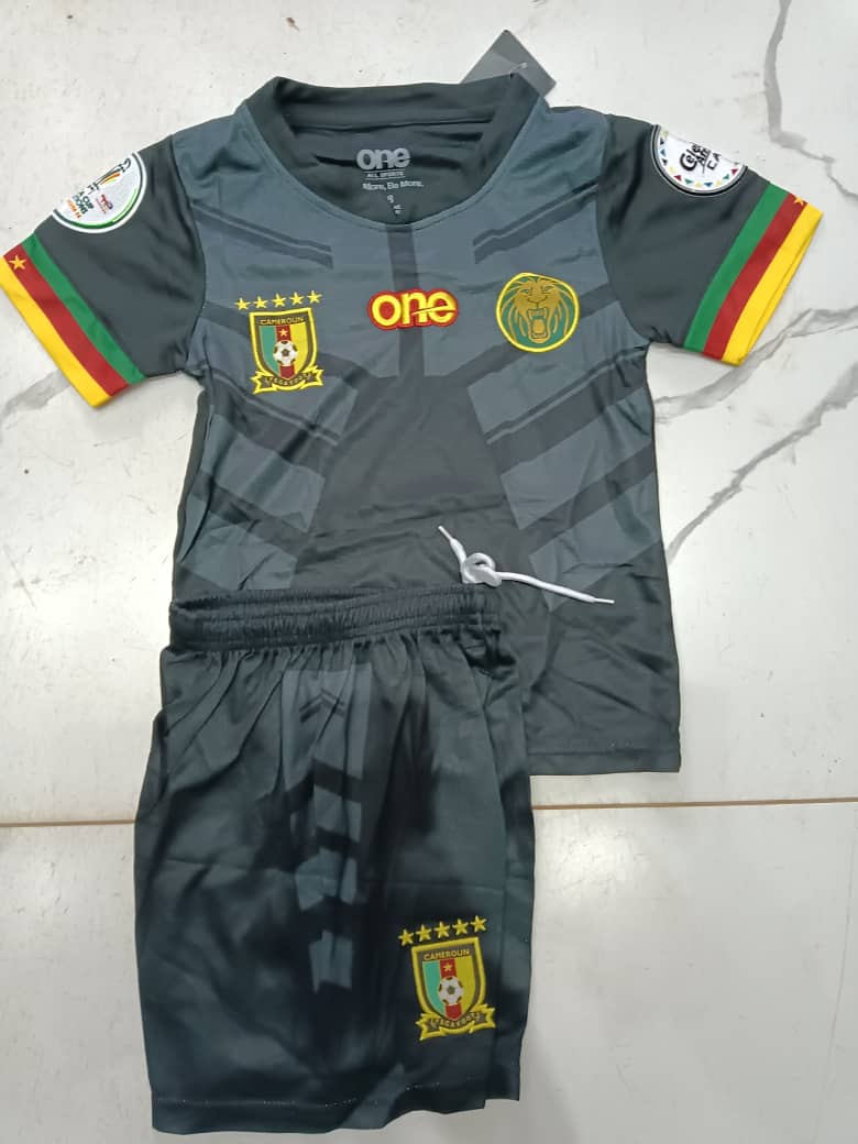 MAILLOT CAMEROUN ENFANT NOIR