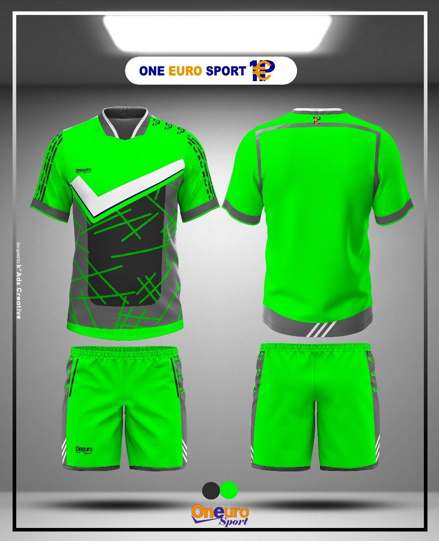 maillot one euro sport nike vert citron