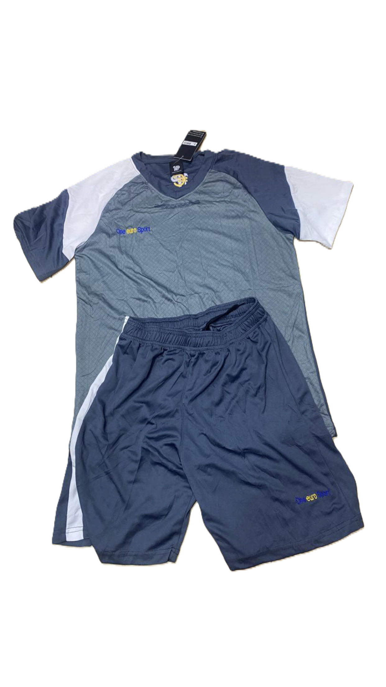 maillot one euro gris manche blanche