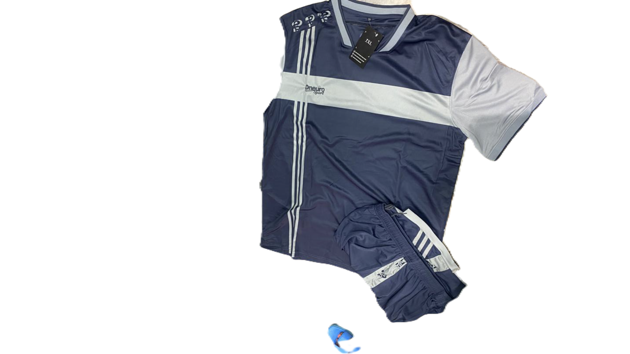 maillot one euro gris bandes verticales