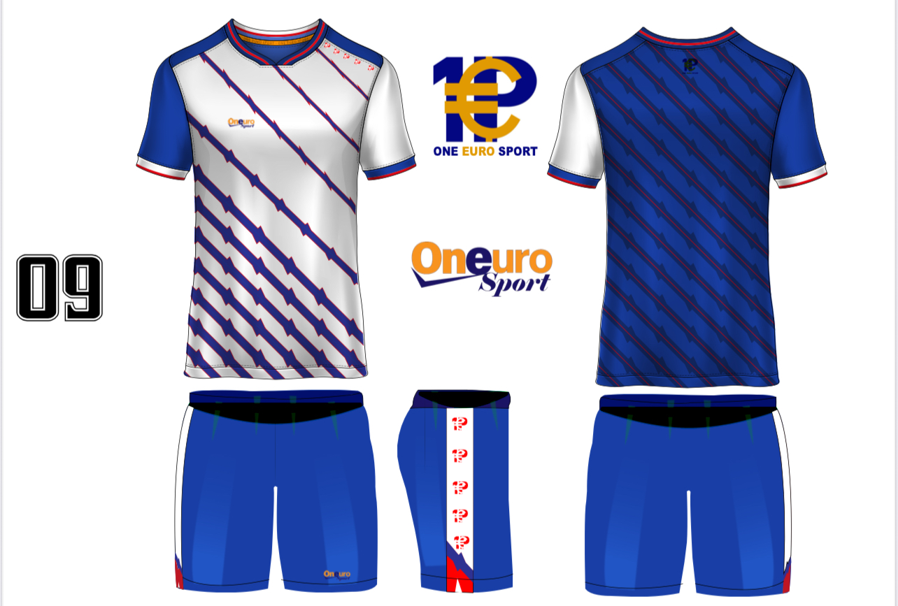 maillot one euro sport traits oblique