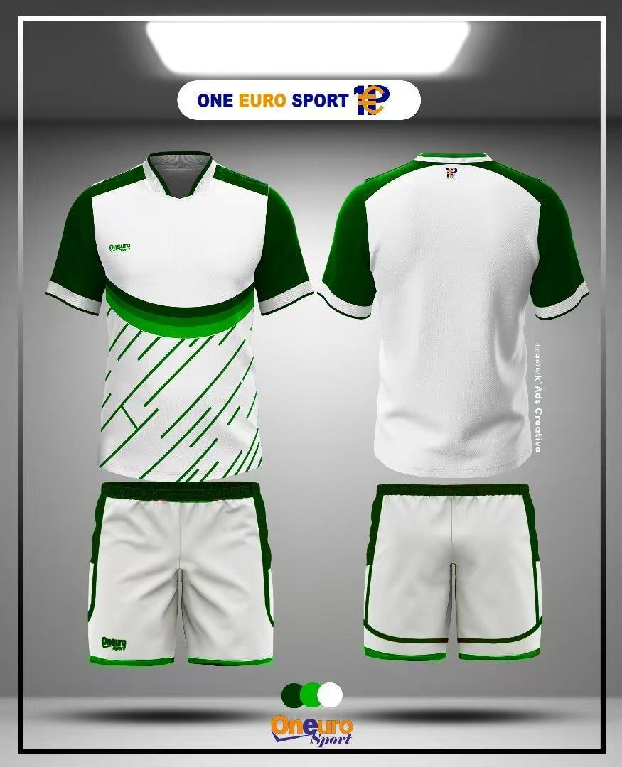 MAILLOT ONE EURO SPORT CERCLE VERT BLANC