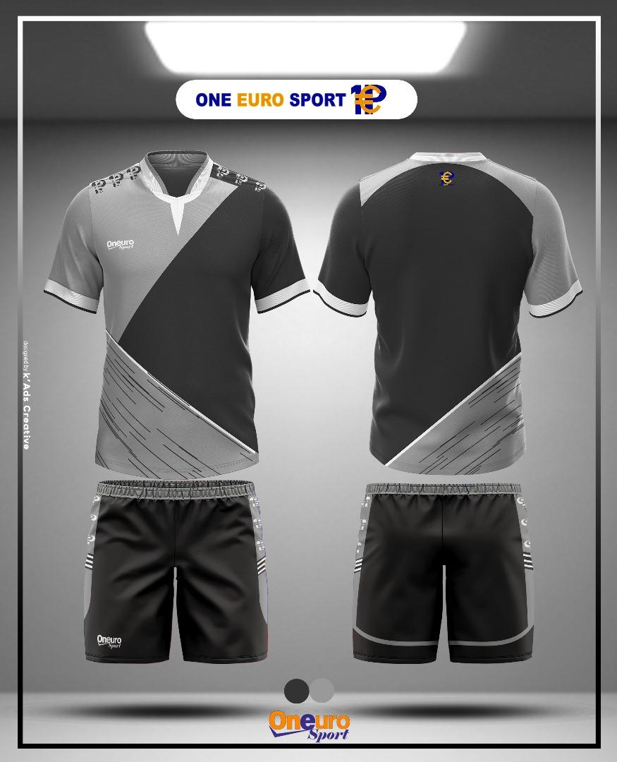 MAILLOT ONE EURO SPORT COUPE GRIS GRIS
