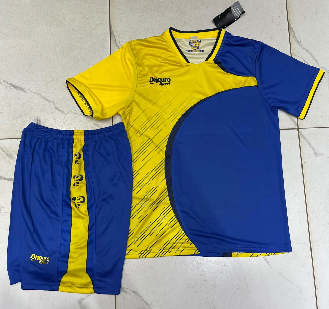 MAILLOT ONE EURO SPORT COURBE JAUNE